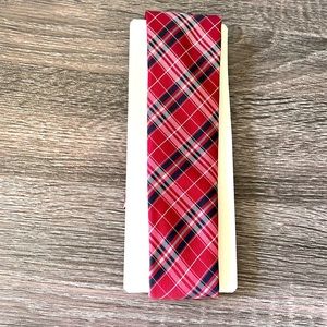 Mens slim plaid tie
